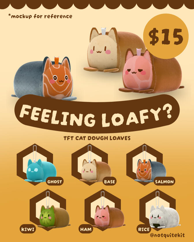 tft cat dough plush